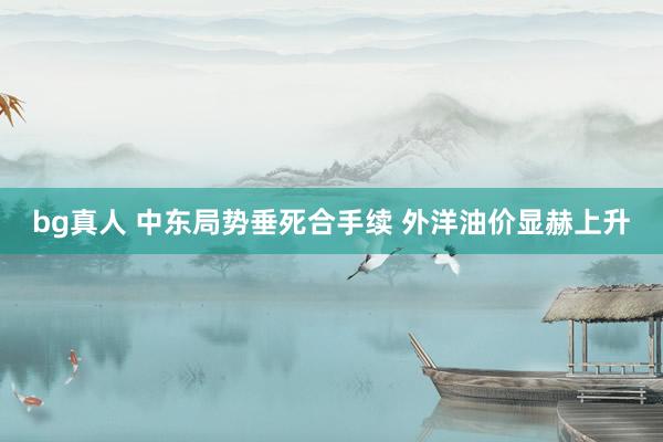 bg真人 中东局势垂死合手续 外洋油价显赫上升