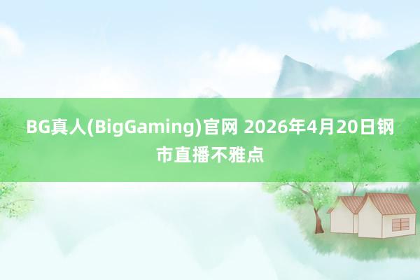 BG真人(BigGaming)官网 2026年4月20日钢市直播不雅点