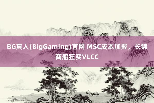 BG真人(BigGaming)官网 MSC成本加握，长锦商船狂买VLCC