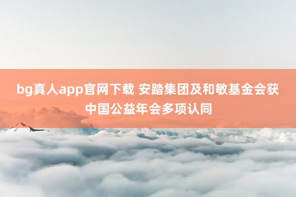 bg真人app官网下载 安踏集团及和敏基金会获中国公益年会多项认同