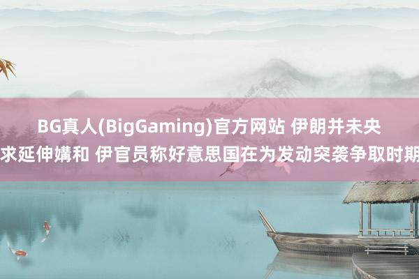 BG真人(BigGaming)官方网站 伊朗并未央求延伸媾和 伊官员称好意思国在为发动突袭争取时期